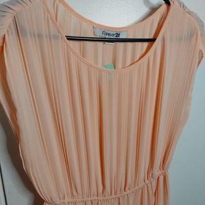 Forever 21 Soft Peach Dress size small